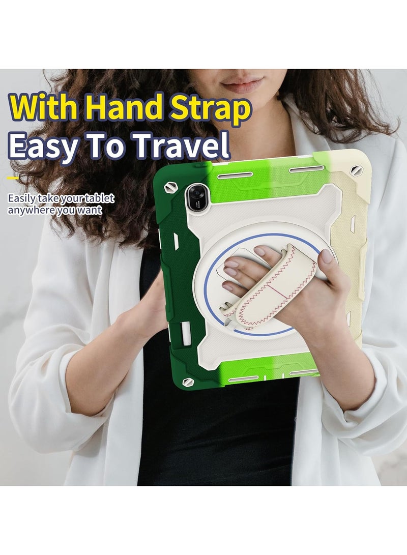 general Kids Case for Huawei MatePad 11.5 11.5-inch 2025 Tablet Multi-Angle Bracket + 360° Swivel Hand Strap Case with Shoulder Strap & Pen Holder - Image 3